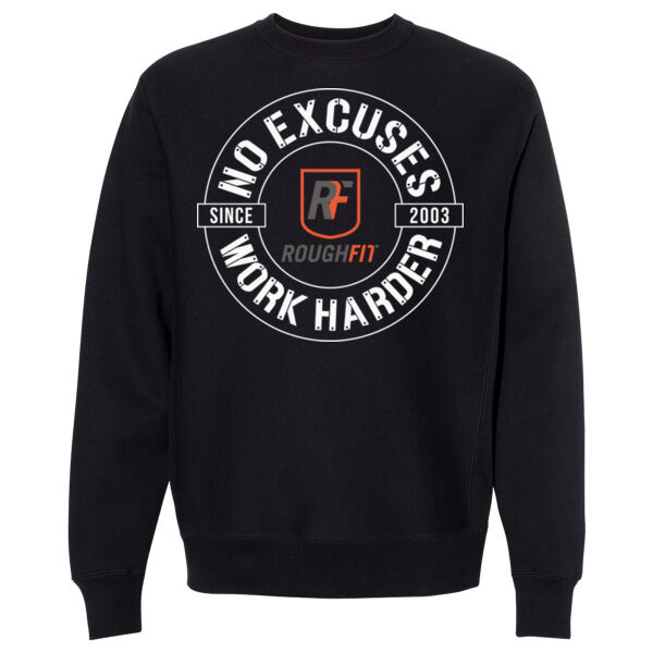 NO EXCUSES WORK HARDER - CREWNECK SWEATSHIRT - $AYKFG3$ Thumbnail
