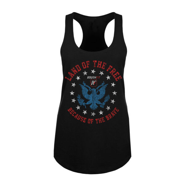 LAND OF THE FREE - WOMEN'S FITTED TANK TOP - $92UNTY$ Thumbnail