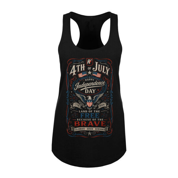 FREEDOM ON THE ROCKS - WOMEN'S FITTED TANK TOP - $T7GQ8N$ Thumbnail